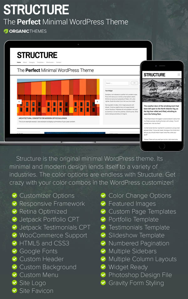Structure - WordPress Theme - Themes & Templates