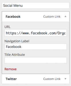 create-a-wordpress-site-social-menu