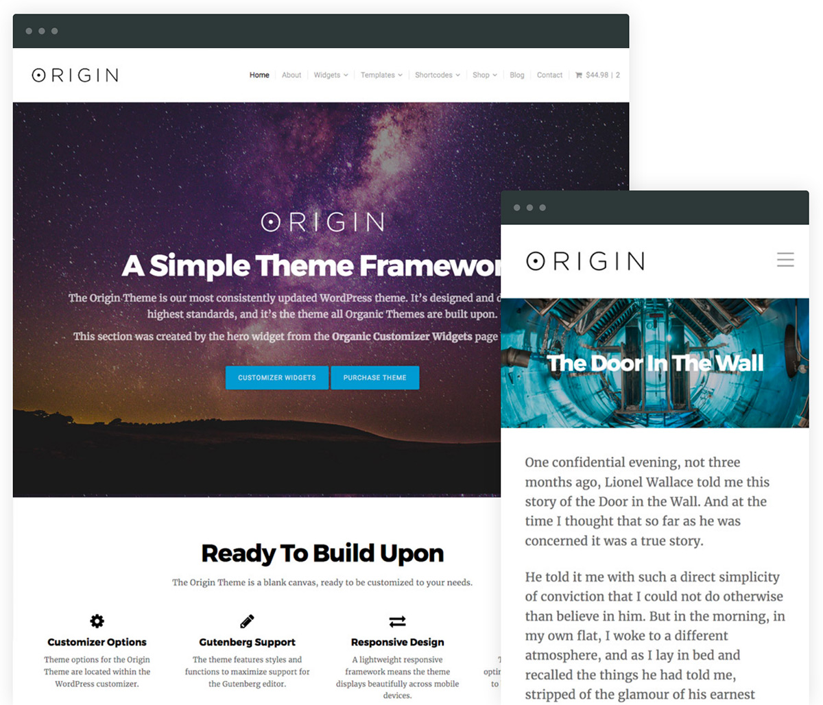 Origin WordPress Starter Theme