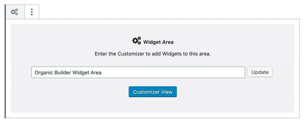 Widget Area Block