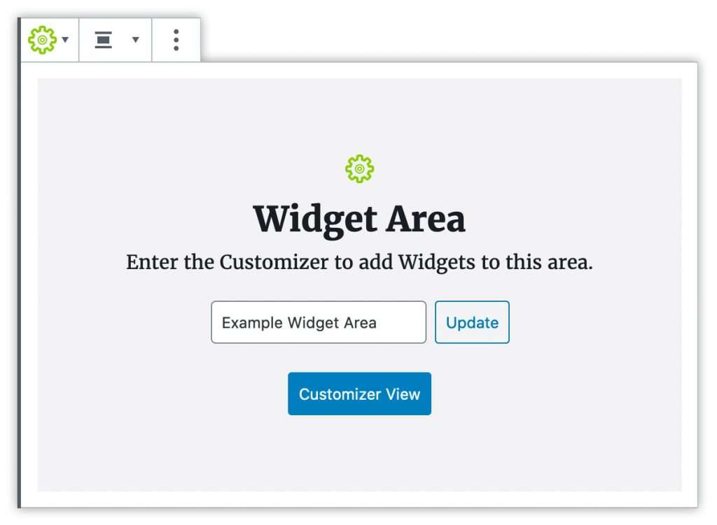 Gutenberg Widget Area Block