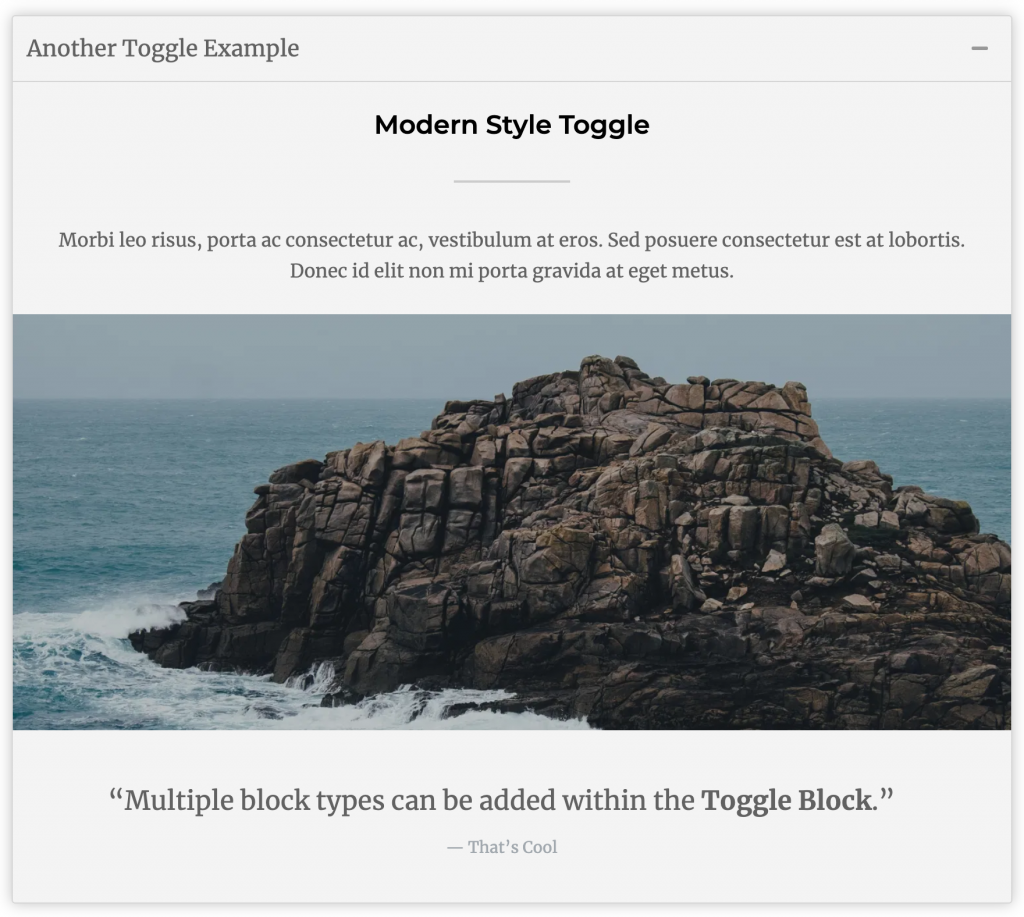 WordPress Toggle Block