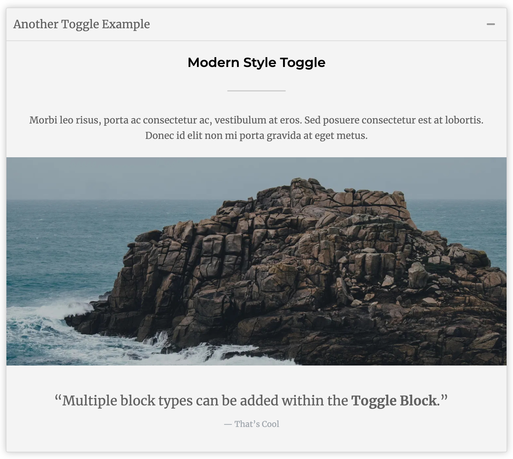 WordPress Toggle Block Example